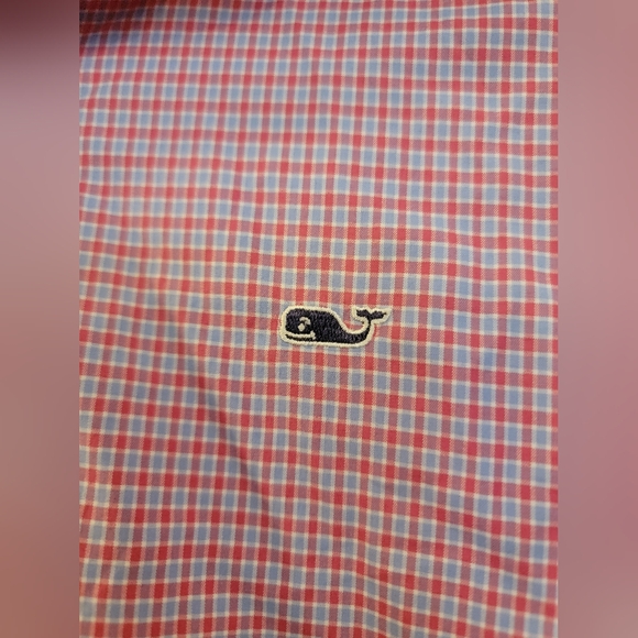 Vineyard Vines Performance Whale Shirt Boys Size Medium 12-14 Button Down Polo - Picture 6 of 10